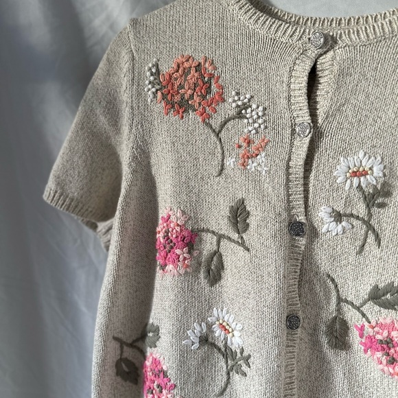 NWT flower embroidered northern reflections cardigan - Picture 7 of 13